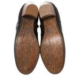 Pre Owned Isabel Marant Black Leather Dicker Ankle Length Boots Size 38