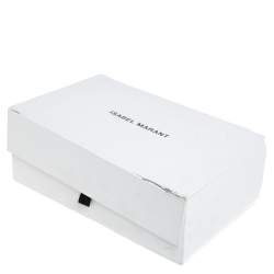 Pre Owned Isabel Marant Black Suede And Leather Rowi Ankle Boots Size 37