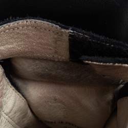 Pre Owned Isabel Marant Black Suede Leather Bekett Wedge High Top Sneakers Size 38