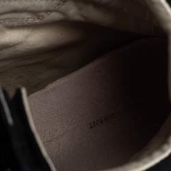 Pre Owned Isabel Marant Black Suede Leather Bekett Wedge High Top Sneakers Size 38