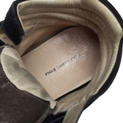 Pre Owned Isabel Marant Black Suede and Leather Bekett Sneakers Size 39