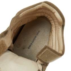 Pre Owned Isabel Marant Beige Suede and Leather Bekett High Top Sneakers Size 41