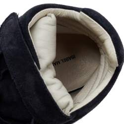 Pre Owned Isabel Marant Multicolor Suede And Leather Bekett Wedge Sneakers Size 40