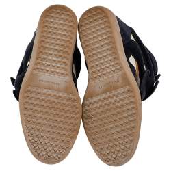 Pre Owned Isabel Marant Multicolor Suede And Leather Bekett Wedge Sneakers Size 40