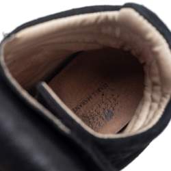 Pre Owned Isabel Marant Black Suede and Leather Bekett Wedge Sneakers Size 36