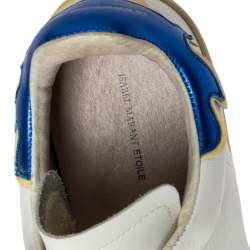 Pre Owned Isabel Marant White Leather Etoile Bart Low-Top Sneakers Size 39