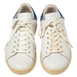 Pre Owned Isabel Marant White Leather Etoile Bart Low-Top Sneakers Size 39