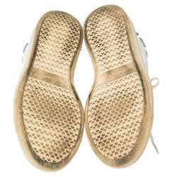 Pre Owned Isabel Marant White Leather Etoile Bart Low-Top Sneakers Size 39