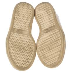 Pre Owned Isabel Marant White Leather Etoile Bart Low-Top Sneakers Size 36