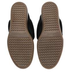 Pre Owned Isabel Marant Black Suede And Leather Bekett Wedge Sneakers Size 41