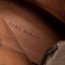 Pre Owned Isabel Marant Beige Suede Ankle Boots Size 37