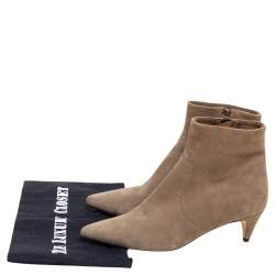 Pre Owned Isabel Marant Beige Suede Ankle Boots Size 37