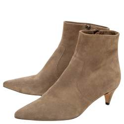 Pre Owned Isabel Marant Beige Suede Ankle Boots Size 37