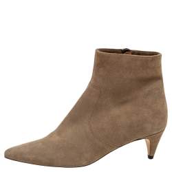 Pre Owned Isabel Marant Beige Suede Ankle Boots Size 37