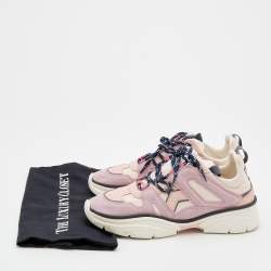 Pre Owned Isabel Marant Multicolour Leather and Suede Low Top Sneakers Size 41