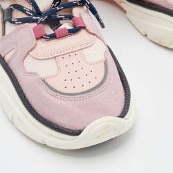 Pre Owned Isabel Marant Multicolour Leather and Suede Low Top Sneakers Size 41