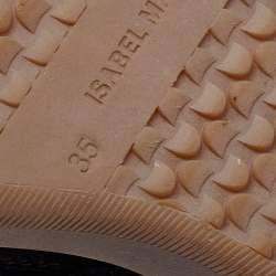 Pre Owned Isabel Marant Black Suede And Leather Bekett High Top Sneakers Size 35