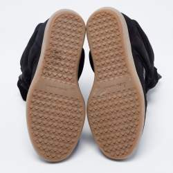 Pre Owned Isabel Marant Black Suede And Leather Bekett High Top Sneakers Size 35