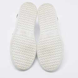 Pre Owned Isabel Marant White Leather Bryce Side Stitch Low Top Sneakers Size 38