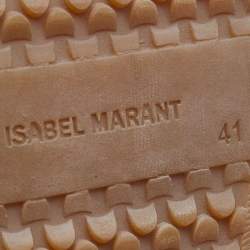 Pre Owned Isabel Marant Black Suede and Leather Bekett High Top Wedge Sneakers Size 41