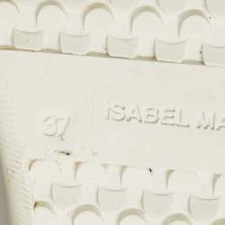 Pre Owned Isabel Marant Tricolor Suede and Leather Beth Velcro Sneakers Size 37