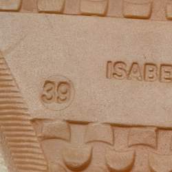Pre Owned Isabel Marant Tricolor Suede and Leather Bekett Wedge Sneakers Size 39