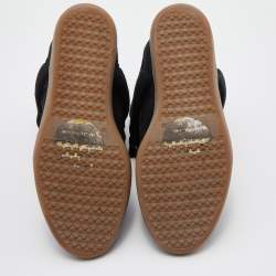 Pre Owned Isabel Marant Black Suede Bekett Wedge High Top Sneakers Size 39