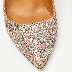Isabel Marant Multicolor Glitter and Suede Étoile Gilby Pumps Size 40
