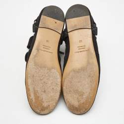 Pre Owned Isabel Marant Black Suede Ralf Gaucho Ankle Boots Size 40