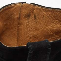 Pre Owned Isabel Marant Black Suede Ralf Gaucho Ankle Boots Size 40