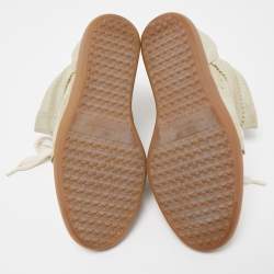 Pre Owned Isabel Marant Beige Suede Bekett Wedge High Top Sneakers Size 38