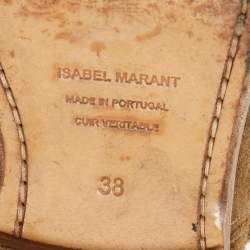 Isabel Marant Brown Suede Dicker Ankle Booties Size 38