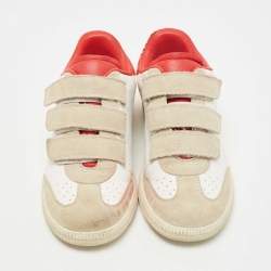 Isabel Marant Tricolor Leather and Suede Beth Sneakers Size 36
