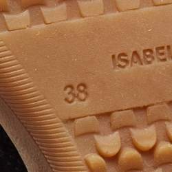 Pre Owned Isabel Marant Black Suede Bekett Wedge Sneakers Size 38