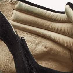 Pre Owned Isabel Marant Black Suede Bekett Wedge Sneakers Size 38