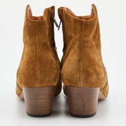 Isabel Marant Brown Suede Dicker Ankle Boots Size 38
