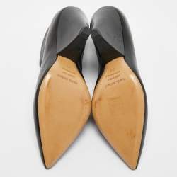 Pre Owned Isabel Marant Black Leather Adenn Ankle Booties Size 38