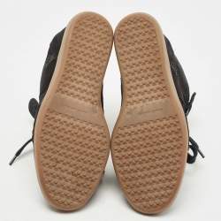 Pre Owned Isabel Marant Black Suede Bobby High Top Sneakers Size 40