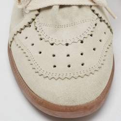 Isabel Marant Grey Suede Bobby Wedge Sneakers Size 38