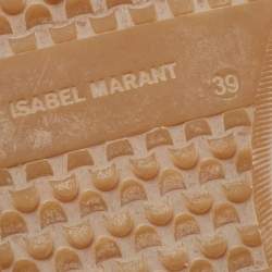 Pre Owned Isabel Marant Grey Suede Bekett Wedge Sneakers Size 39