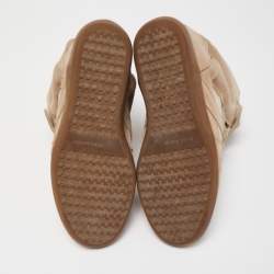 Pre Owned Isabel Marant Tricolor Suede and Leather Bekett Wedge Sneakers Size 37