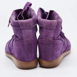 Isabel Marant Purple Suede Bobby Sneakers Size 40