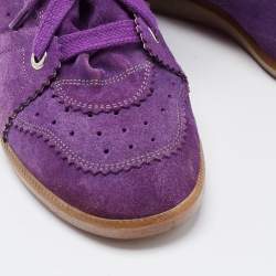 Isabel Marant Purple Suede Bobby Sneakers Size 40