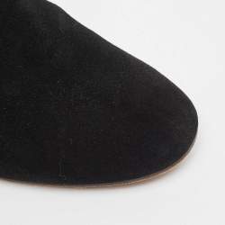 Pre Owned Isabel Marant Black Suede Dicker Ankle Boots Size 36