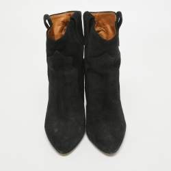 Isabel Marant Black Suede Ankle Boots Size 37
