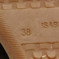 Pre Owned Isabel Marant Black Suede Bobby Wedge Sneakers Size 38