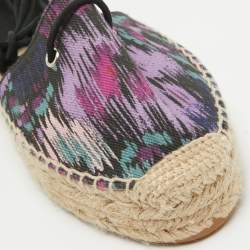 Isabel Marant Multicolor Canvas Crelyne Espadrille Flats Size 39