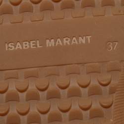 Isabel Marant Grey Suede Bobby Wedge Sneakers Size 37