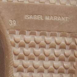 Pre Owned Isabel Marant Grey Suede Beckett Wedge Sneakers Size 39