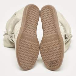 Pre Owned Isabel Marant Grey Suede Beckett Wedge Sneakers Size 39